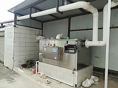 昆明快乐海鲜酒楼自动清渣油水分离器工程